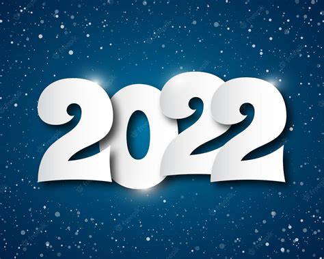 Premium Vector 2022 Happy New Year Numbers 3d Style Vector Linear