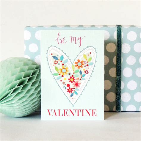 Be My Valentine Greetings Card By Kali Stileman Publishing