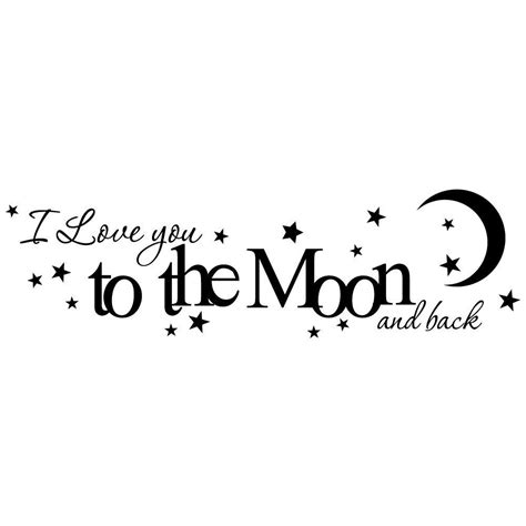 I Love You To The Moon And Back Vinyl Wall By Madebytheresarenee