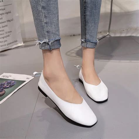 Woman Flats Genuine Leather Women Solid Shoes Bowtie Ladies Flats