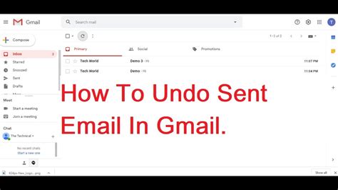 How To Recall An Email In Gmail Youtube