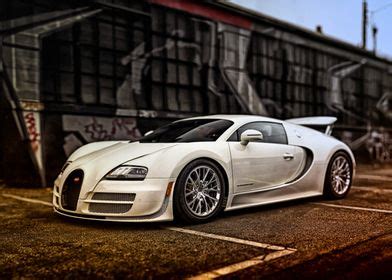 Bugati Veyron Poster By Monster Car Displate