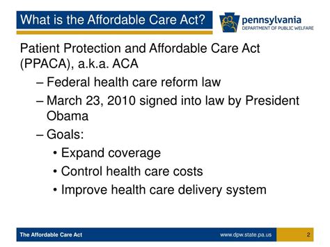 ppt affordable care act aca powerpoint presentation free download id 3416264