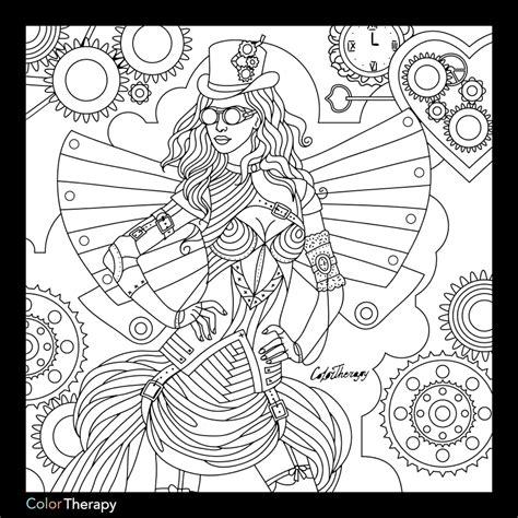 Printable Steampunk Coloring Pages
