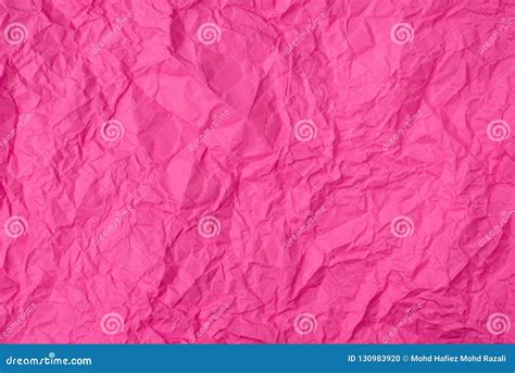 Pink Crumpled Paper Texture As Background Stock Photography