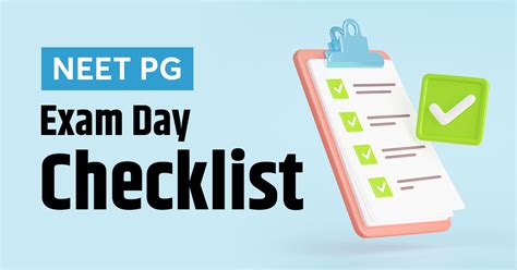 Neet Pg Exam Day Checklist Dos And Donts