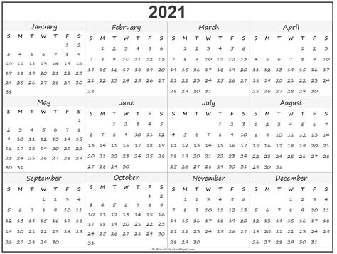 Timeanddate Com Time And Date Calendar 2021 Printable Timeanddate Com