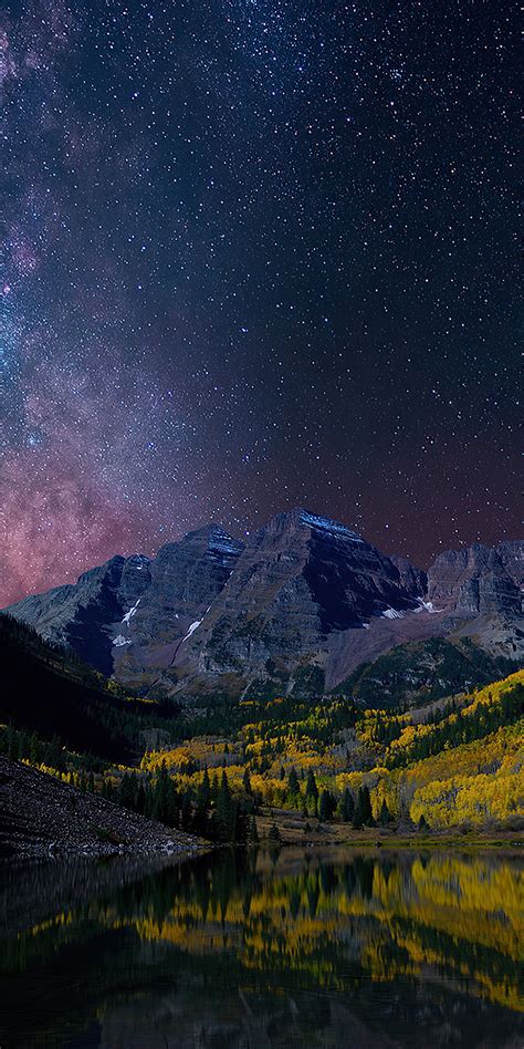 1080x2160 Milky Way On Starry Night Landscape 4k One Plus 5thonor 7x