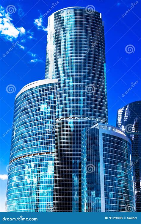 Modern Skyscrapers Stock Photo Image Of Large High Perspective 9129808
