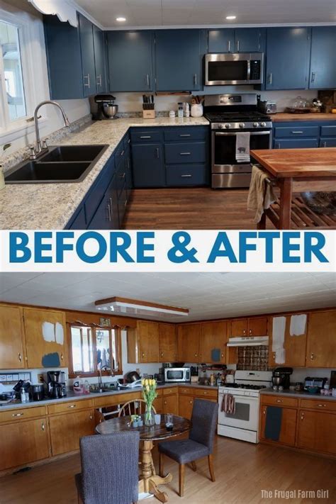 Our Diy Farmhouse Kitchen Makeover Before And After Diy Kitchen