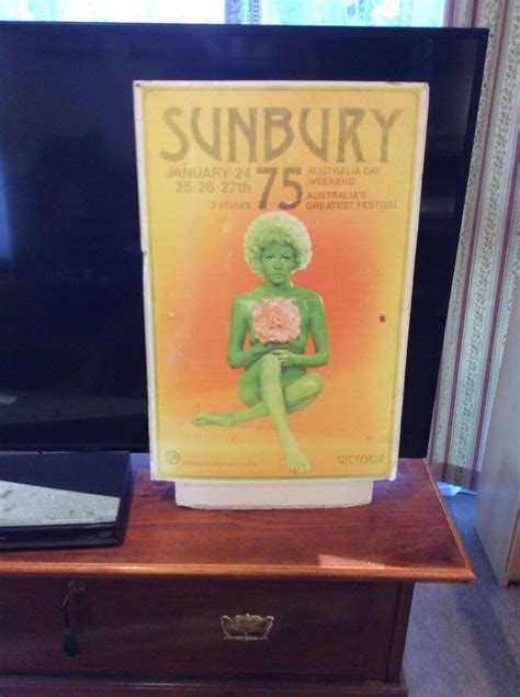 Sunbury 75 Music Festival Advertising Poster Original Ebay