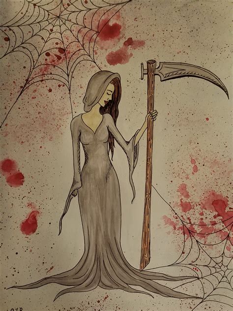 Female Grim Reaper Artwork