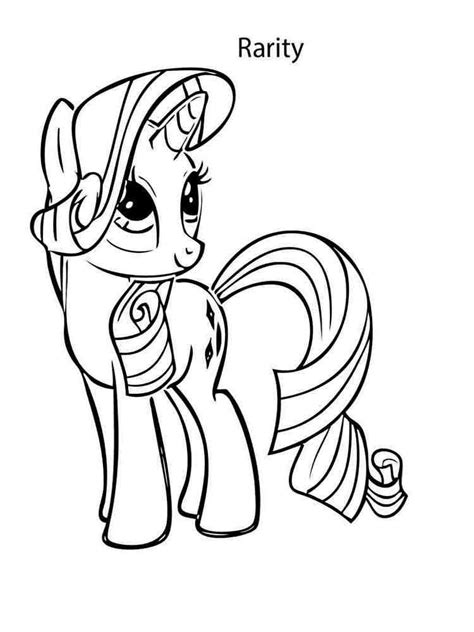 Gambar Mewarnai My Little Pony Rarity Sukagambarku