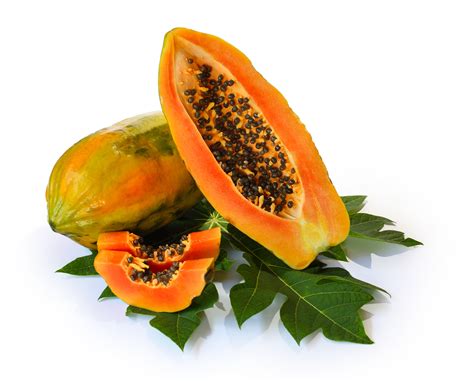 Kerala Fruits Nadan Ripe Papaya And Slices Seeds Healthyliving From