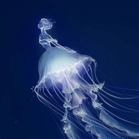 Demi Chen Art Jellyfish Art Mermaid Artwork Jellyfish Illustration