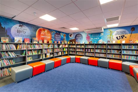 Wellington Primary School Library Wall Art Promote Your School