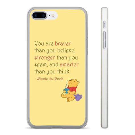 Our high quality walt disney quotes phone cases fit iphone, samsung and pixel phones. Winnie The Pooh Quote Hard Clear Phone Case Cover Fits Iphone 5 6 7 8 (Ht) | Funny phone cases ...