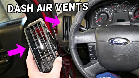 Ford Edge Dash Air Vent Removal Replacement Driver Passenger Air Vent Removal Youtube