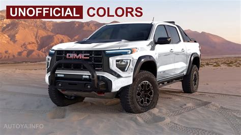 2023 Gmc Canyon At4x Revealed In Unofficial Renderings Has Beefy Yet