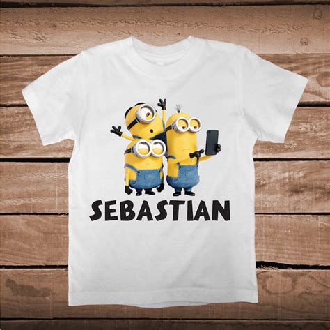 Want to celebrate your birthday in new, custom apparel? Cute Minions T-Shirt Design _ Custom Minions Clothes ...