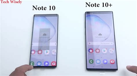 Samsung Note 10 Vs Note 10 Speed Test And Size Comparison Youtube