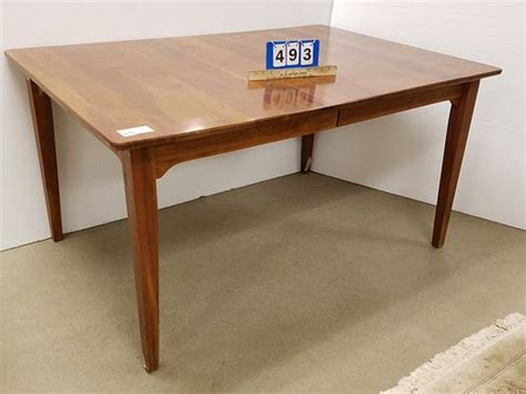Cherry Dining Table Bent Bros W Interior Leaf 38w X 56l Sold At