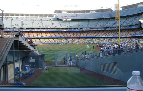 The View From Behind The Dodger Bullpen Dodger Stadium Now Flickr