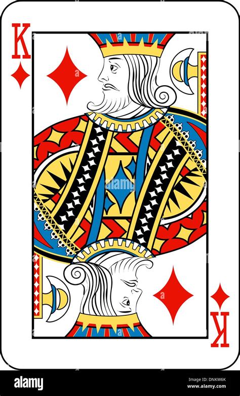 King Of Diamonds Playing Card Stock Vector Image And Art Alamy