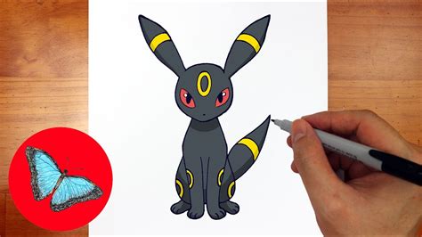How To Draw Pokemon Umbreon Easy Step By Step Youtube