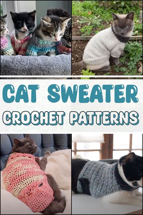 5 Crochet Cat Sweater Patterns For Winter