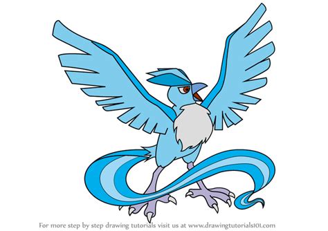 Learn How To Draw Articuno From Pokemon Pokemon Step By Step