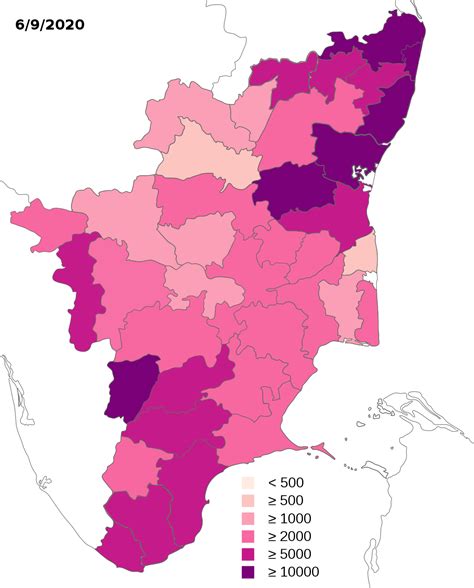Fileindia Tamil Nadu Covid 19 Density Mapsvg Wikimedia Commons