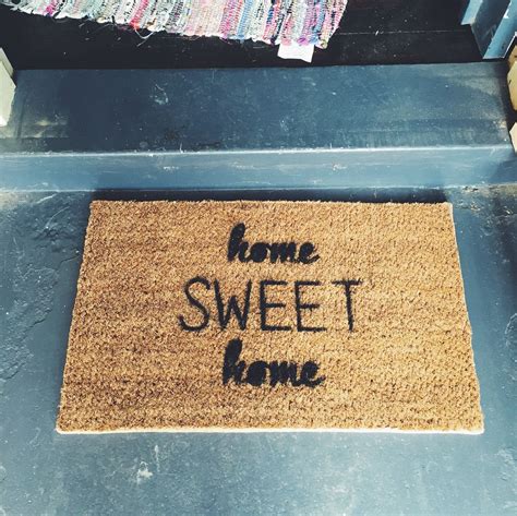 Doormat Diy Created The Stencil Using My Silhouette Cameo Machine