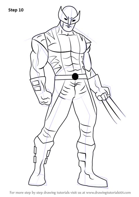Learn How To Draw Wolverine From X Men X Men Step By Step Drawing