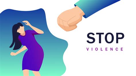 Stop Violence And Bulling Of Women Illustration Abuse Of Suppression