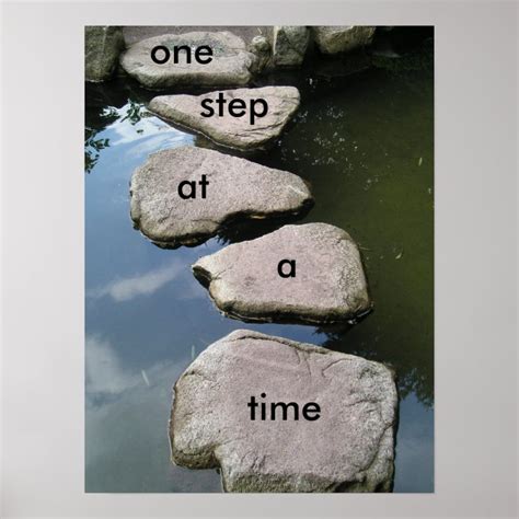 One Step At A Time Motivational Poster