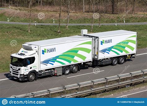 HAVI truck editorial stock image. Image of logo, forwarding - 143854784