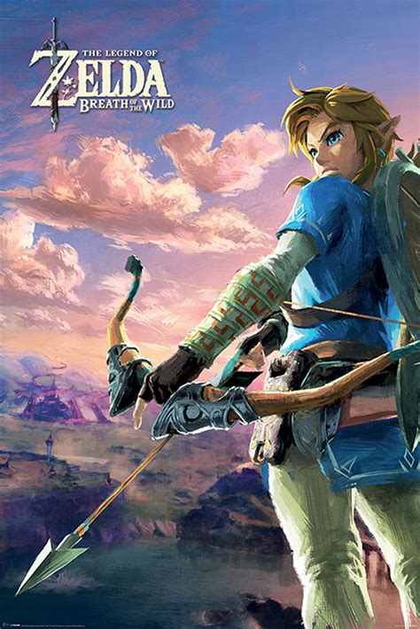 The Legend Of Zelda Breath Of The Wild Poster Hyrule Steppe Kujumi