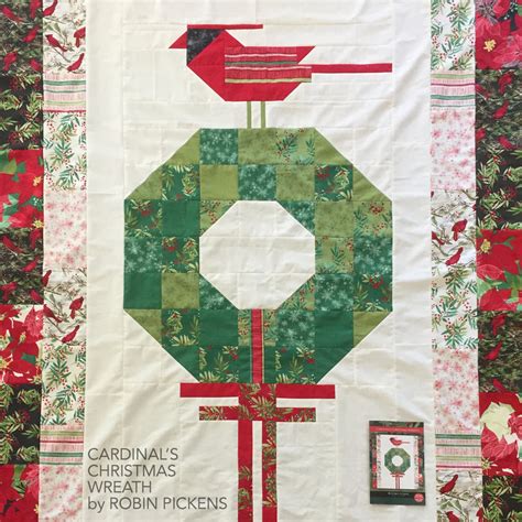 Cardinals Christmas Wreath Quilt Pattern Robin Pickens