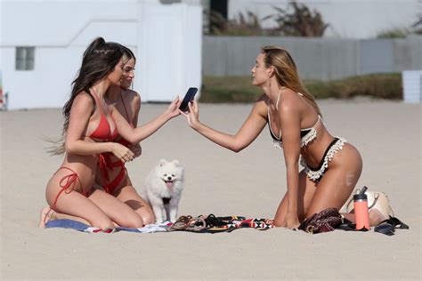 FRANCESCA FARAGO HALEY CURETON And MADISON WYBORNY From Too Hot To Handle In Bikinis At A Beach