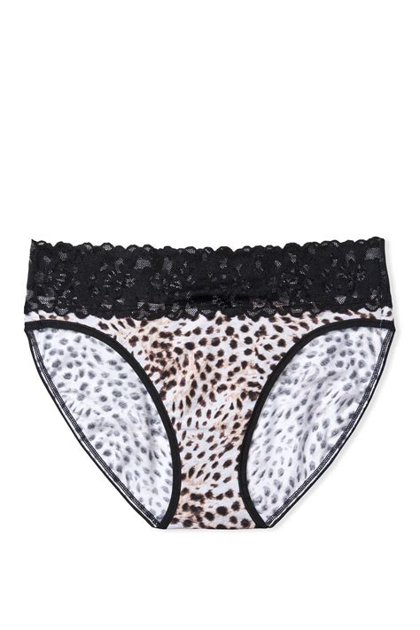 buy victoria s secret lace waist high leg brief panty from the victoria s secret uk online shop