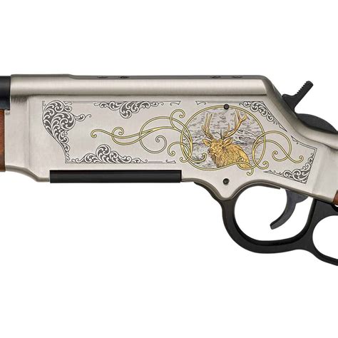 Henry Long Ranger Elk Wildlife Edition Nickel Plated Lever Action Rifle