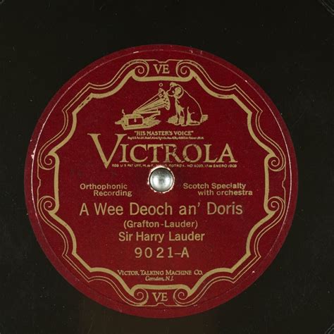 A Wee Deoch an' Doris : Sir Harry Lauder : Free Download, Borrow, and