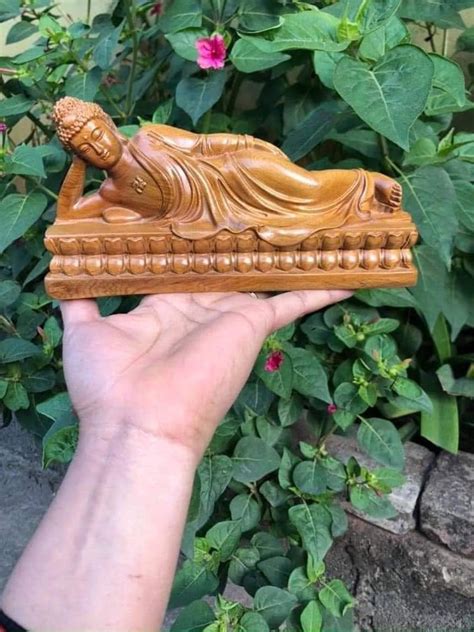 Handicraft Wooden Buddha Shakyamuni Nirvana Statue Buddha Etsy