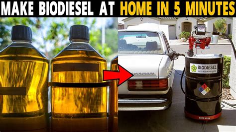 How To Make Biodiesel At Home In 5 Minutes Biofuel From Used