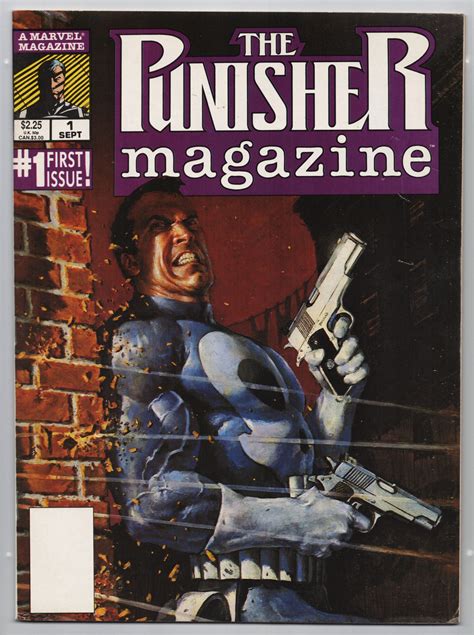 Punisher Magazine 1 Marvel 1989 Vgfn Imagine That Comics
