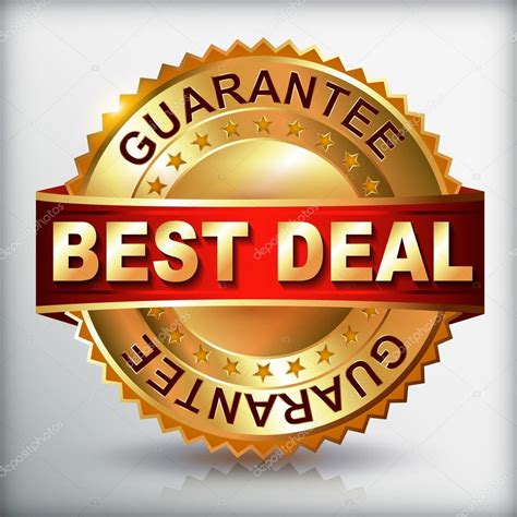 Best Deal Guarantee Golden Label — Stock Vector © Galastudio 36103679