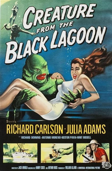 Creature From The Black Lagoon Classic Movie Posters Classic Monster
