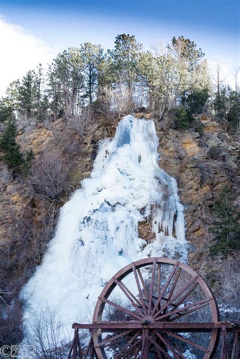 The Waterfall Outside Of Idaho Springs Was Frozen Solid Almost And
