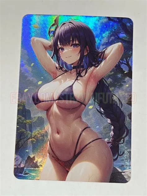 RAIDEN SHOGUN GENSHIN Impact Goddess Story Anime ACG Sexy Waifu Card